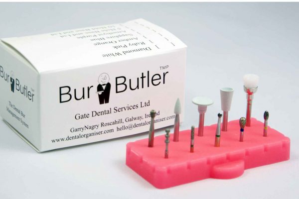 The burbutler helps organise burs for chairside ease