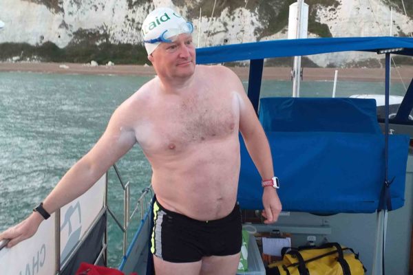 Jim Lafferty completed a solo swim across the English Channel