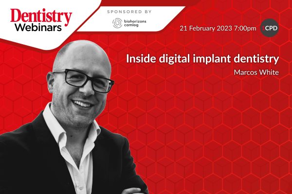 Join Dr Marcos White on Tuesday 21 February at 7pm as he discusses digital implant dentistry – sign up now!
