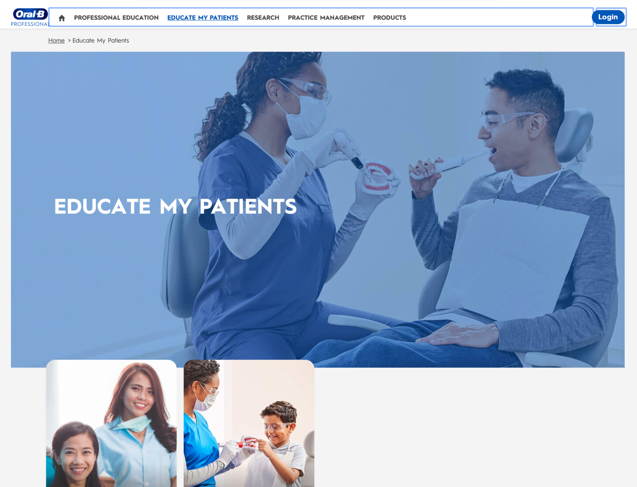 OralB Professional website is launched Dentistry