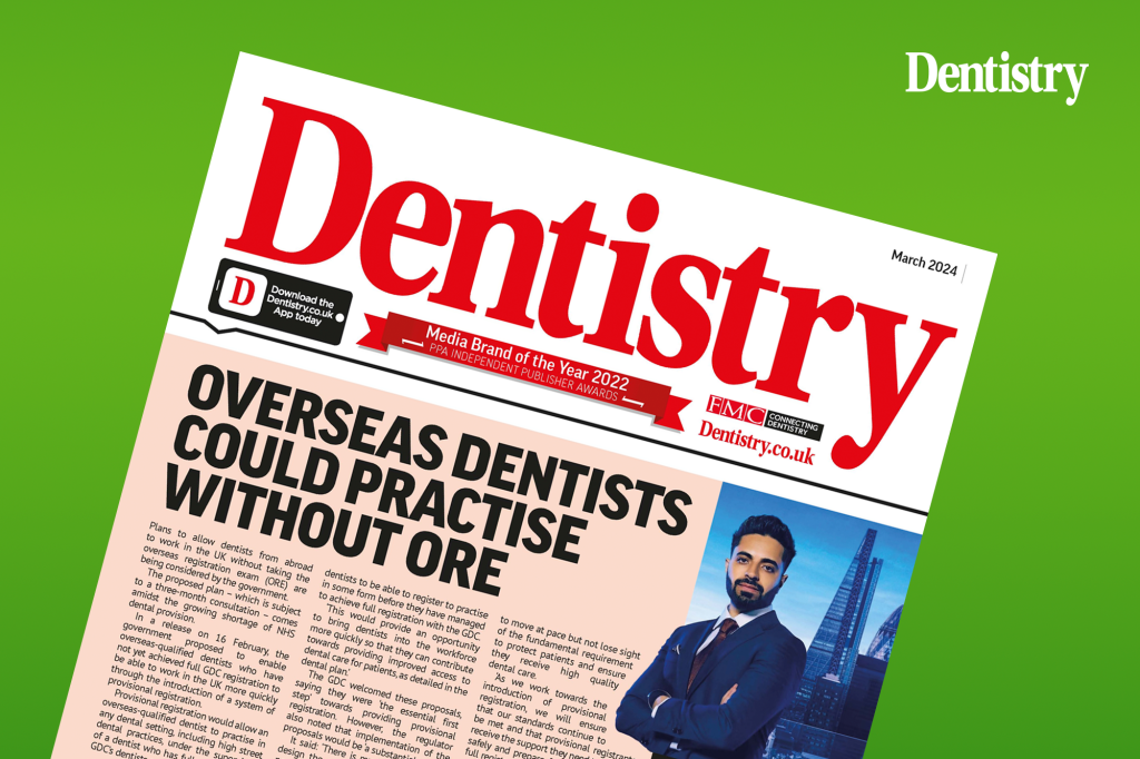 Dentistry magazine and the green transition 