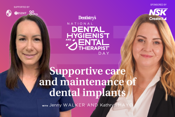 Supportive care and maintenance of dental implants