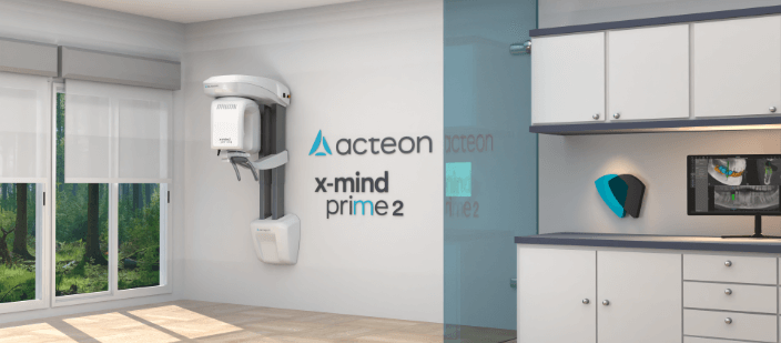 The Acteon X-Mind Prime CBCT scanner in a dental practice