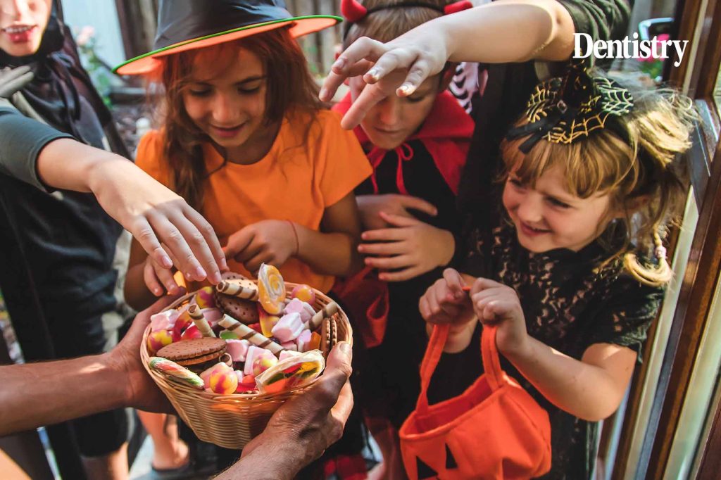 Trick or treat?: Children should be given stickers or playdough instead of sweets for Halloween, according to leading dentists. 