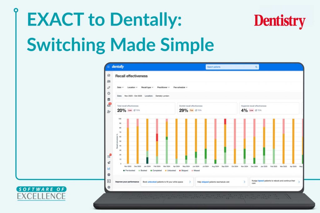Moving from EXACT to the cloud: how Dentally is simplifying practice management