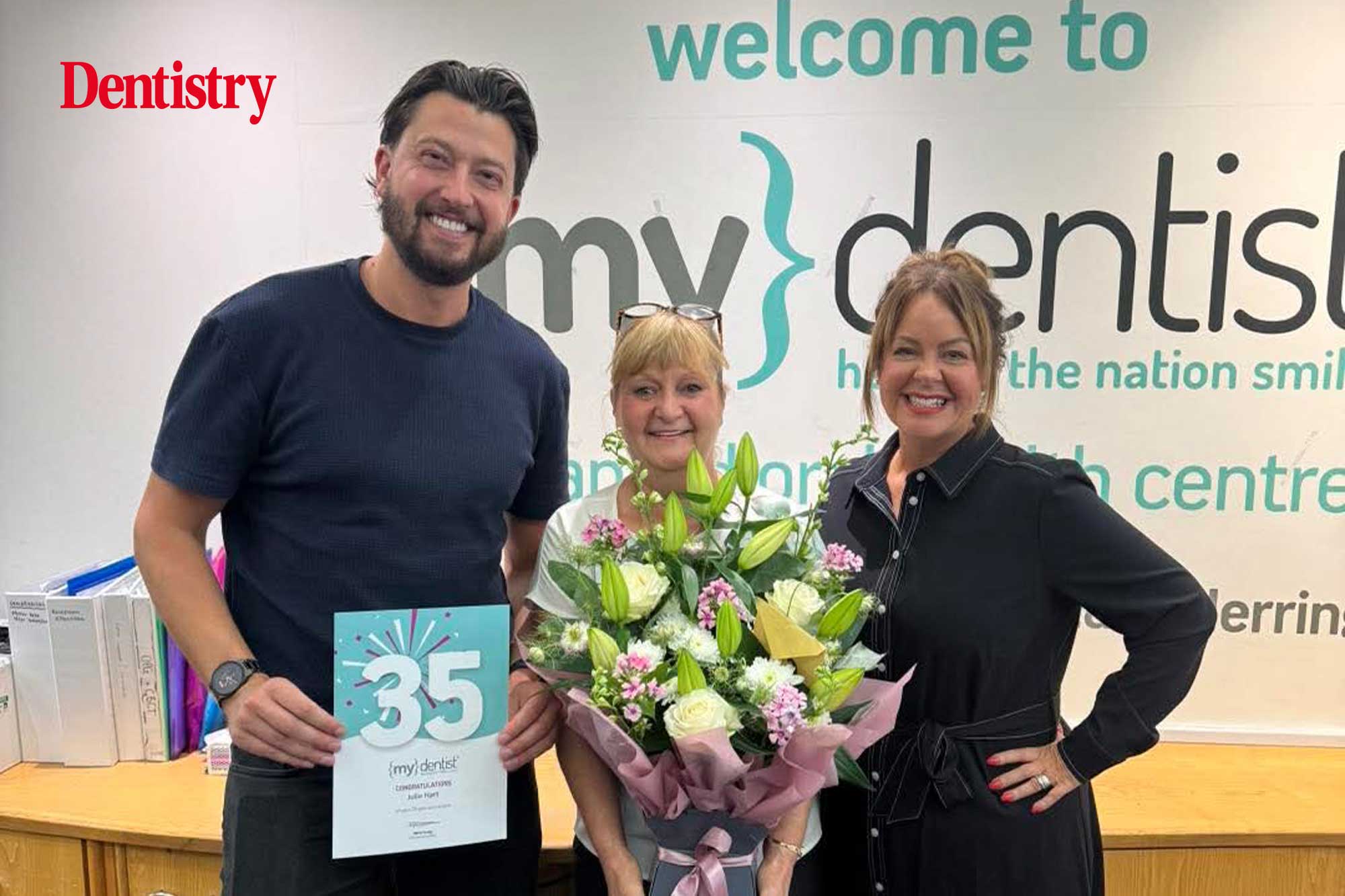 Dental nurse celebrates 35 years of service and smiles