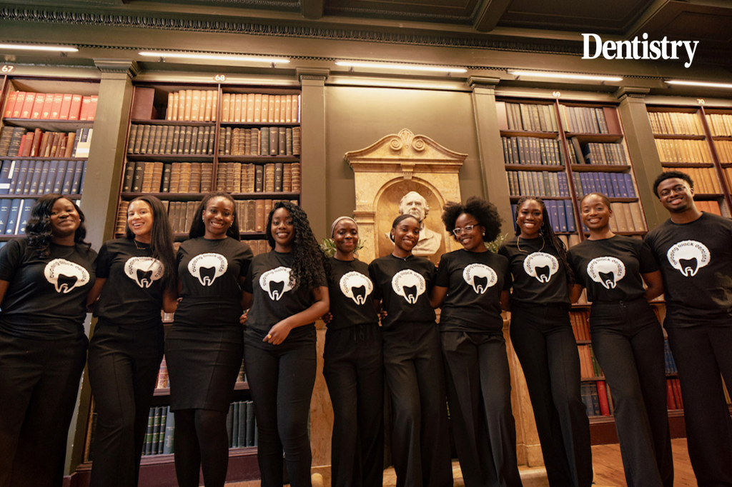 Current image: The Budding Black Dentist team that organised their first conference pose for a picture at the Royal College of Surgeons