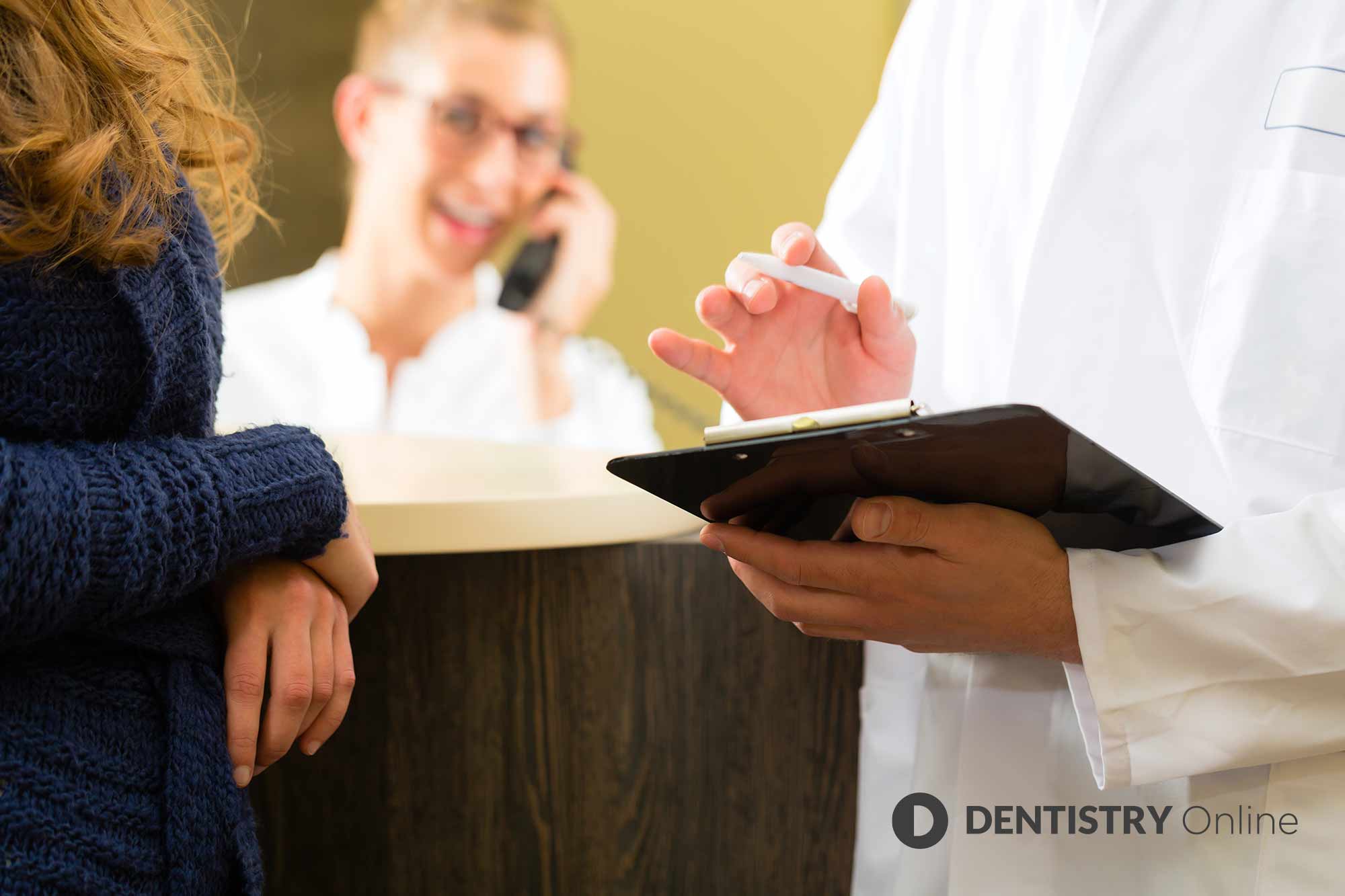 What are the common errors made by front desk staff in a dental practice? 
