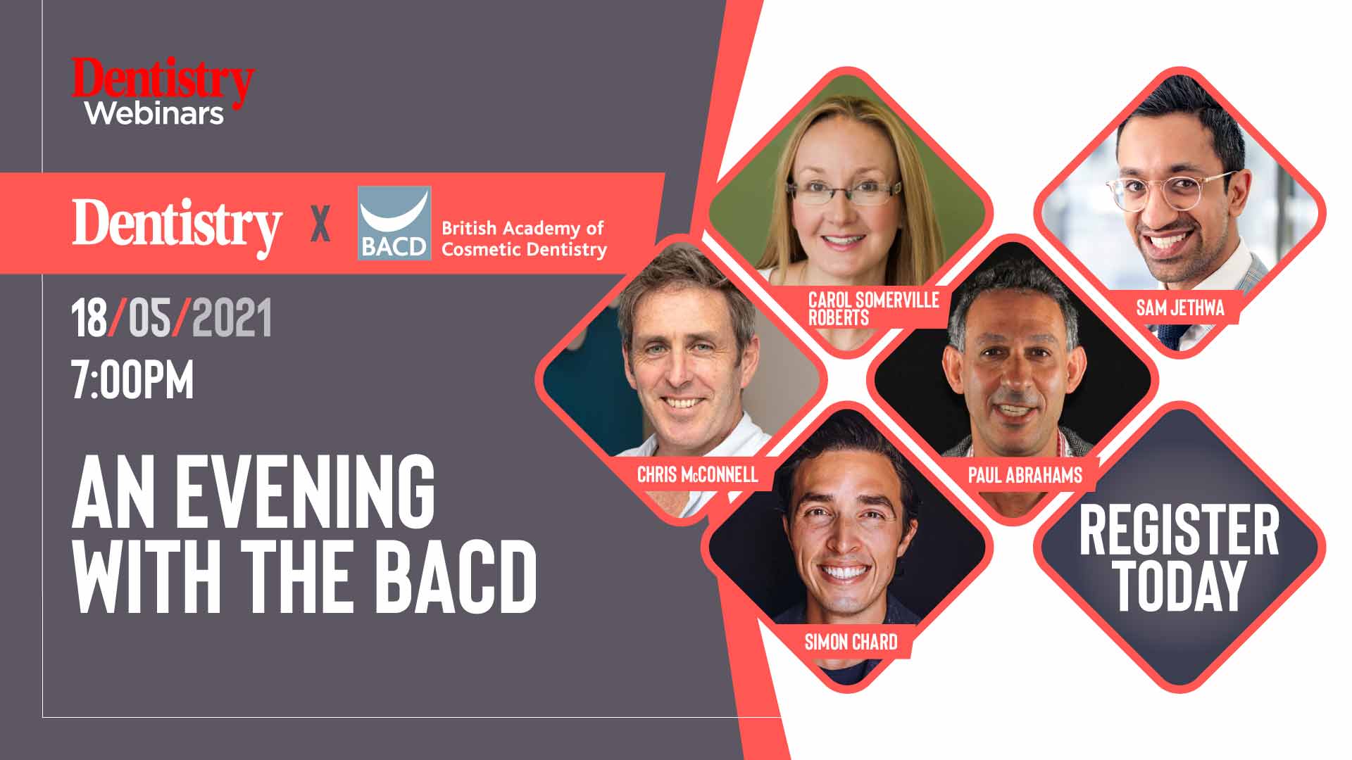 The British Academy of Cosmetic Dentistry (BACD) is pleased to deliver a series of talks from key dental experts
