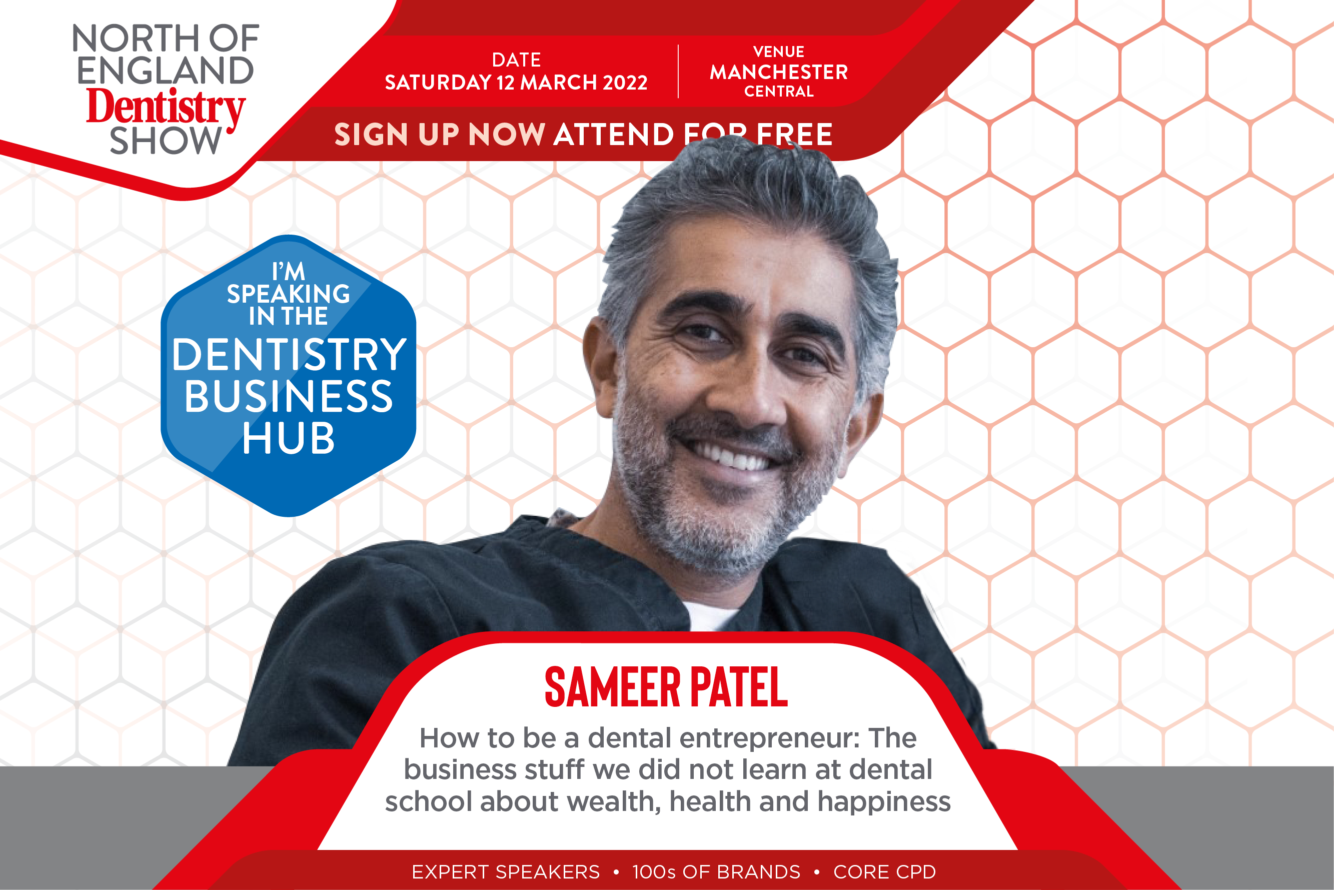 Sameer Patel at the North of England Dentistry Show
