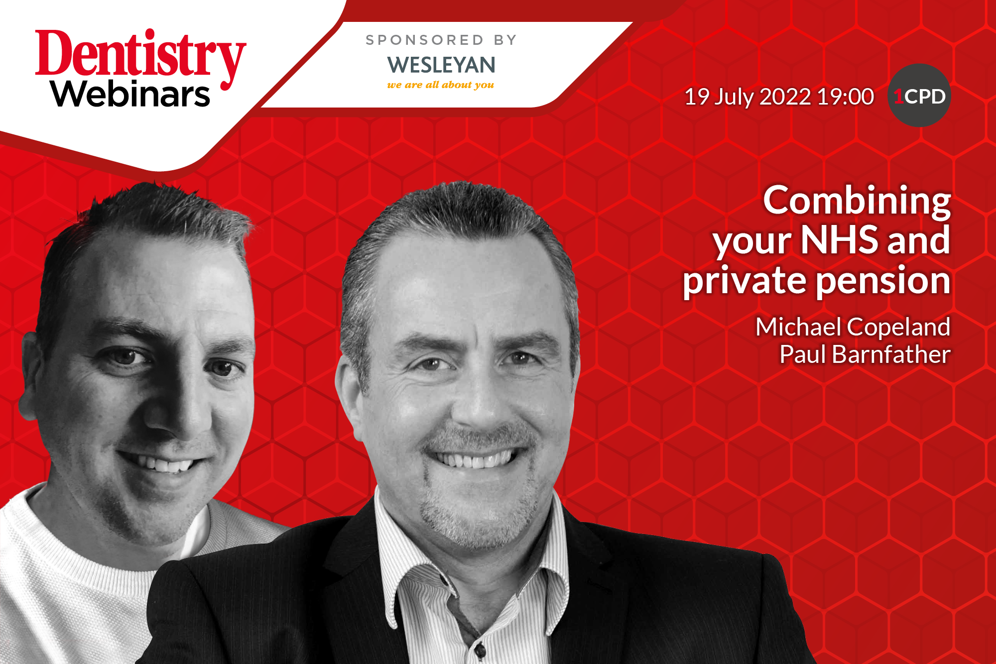 Join host Michael Copeland and panellist Paul Barnfather as they discuss combining your NHS and private pension on 19 July 2022 at 7pm.