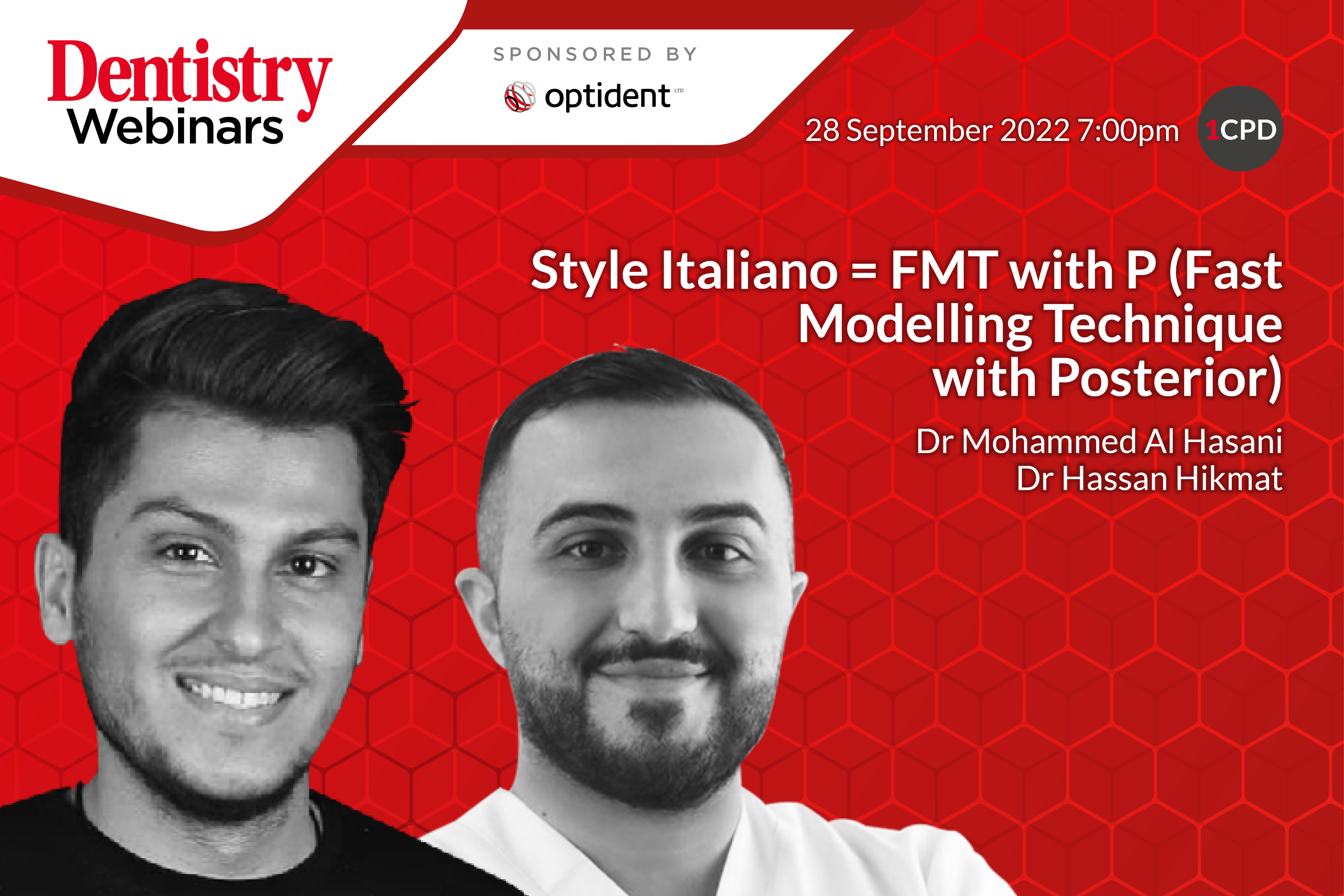 Join Drs Mohammed Al Hasani and Hassan Hikmat on Wednesday 28 September at 7pm as they discuss Style Italiano.