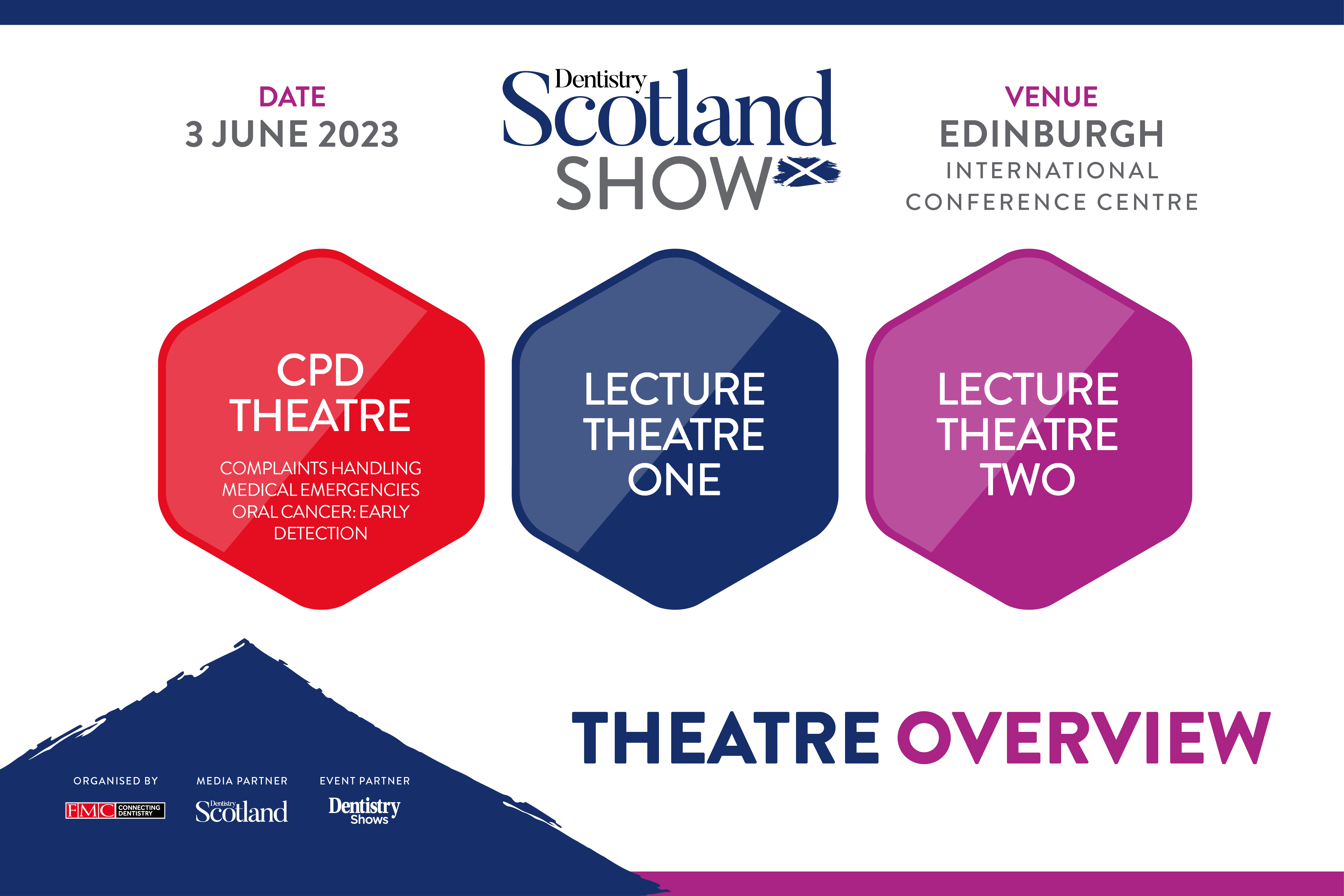 With the 2023 Dentistry Scotland Show on the horizon, find out what each lecture theatre will have in store this June.