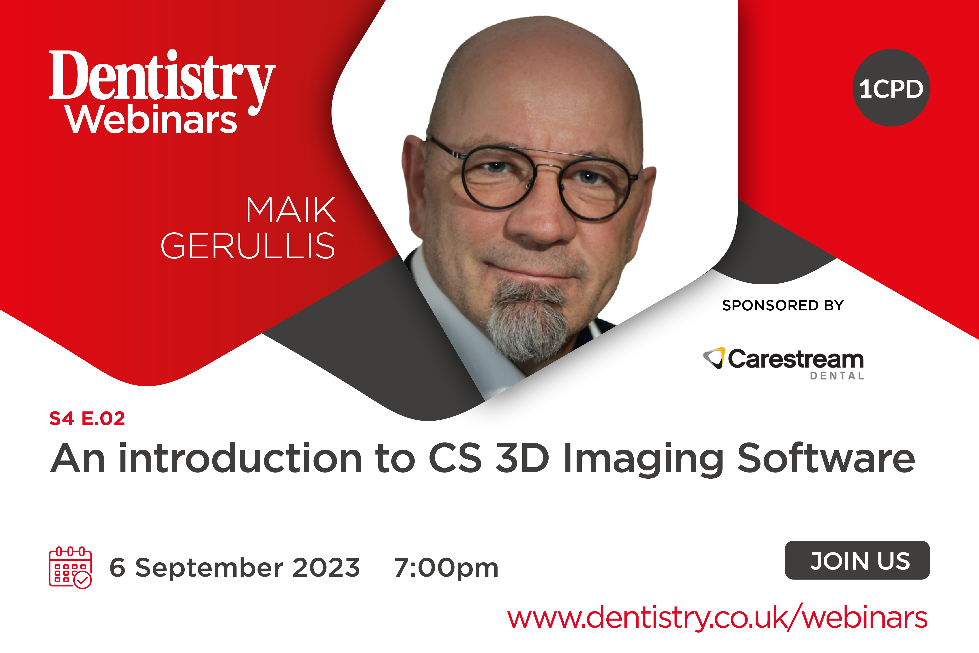 Join Maik Gerullis on Wednesday 6 September at 7pm as he discusses everything you need to know about CS 3D Imaging Software – register now!